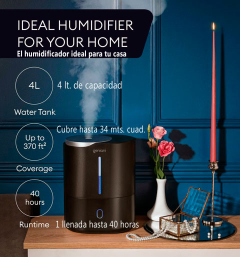Humidificador de aire ideal para el hogar