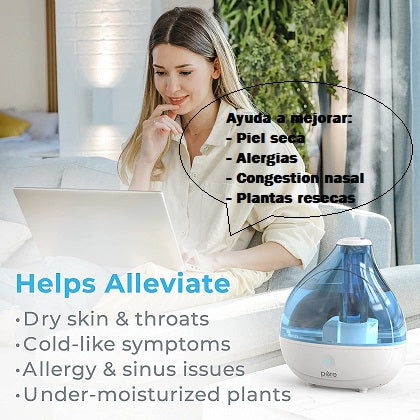 Ayuda a mejorar: piel seca, sintomas de la gripa, alergias y plantas secas